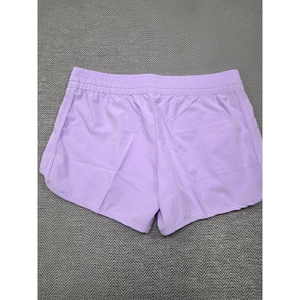 Raya Sun Womens Purple Dolphin Hem Athletic Running Shorts Size S Small Lavender - Picture 8 of 11